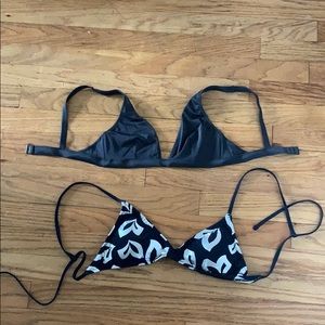 2 J. Crew bikini tops, XS/32B